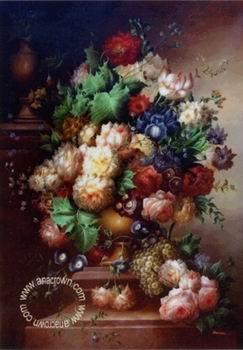 unknow artist Floral, beautiful classical still life of flowers.062 oil painting image